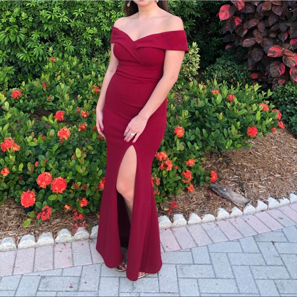 Burgundy Formal Gown